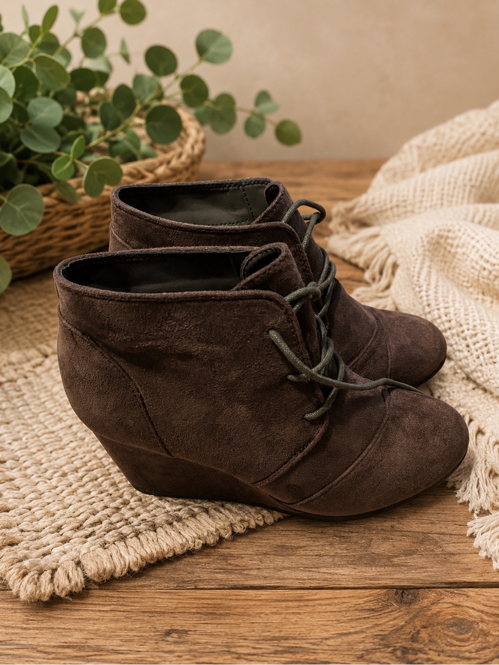 Dream Pairs Brown Ankle Booties